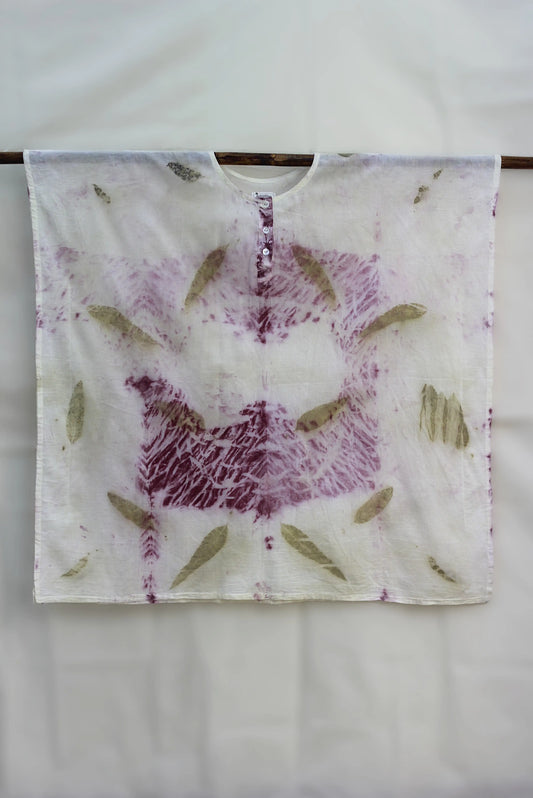 Neeli Gulmohar I | Cotton Kaftan